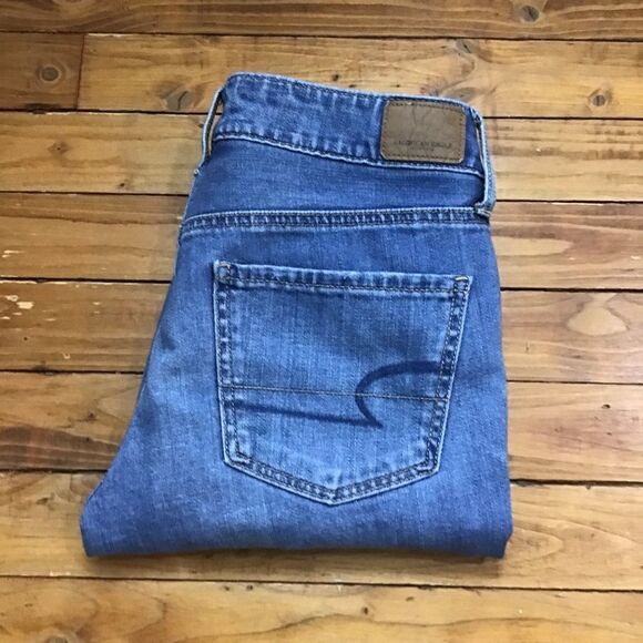 AMERICAN Eagle outfitters Tomgirl jeans ripped jeans distressed damaged size 0 - Picture 5 of 12
